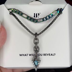 BP Iridescent Chain and Silver Pendant Necklace